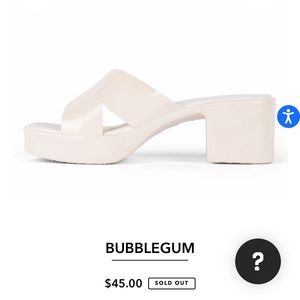 Jeffrey Campbell Bubblegum platform mule cream
